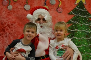 Tristan and Adalyn tell Santa what they want most for Christmas