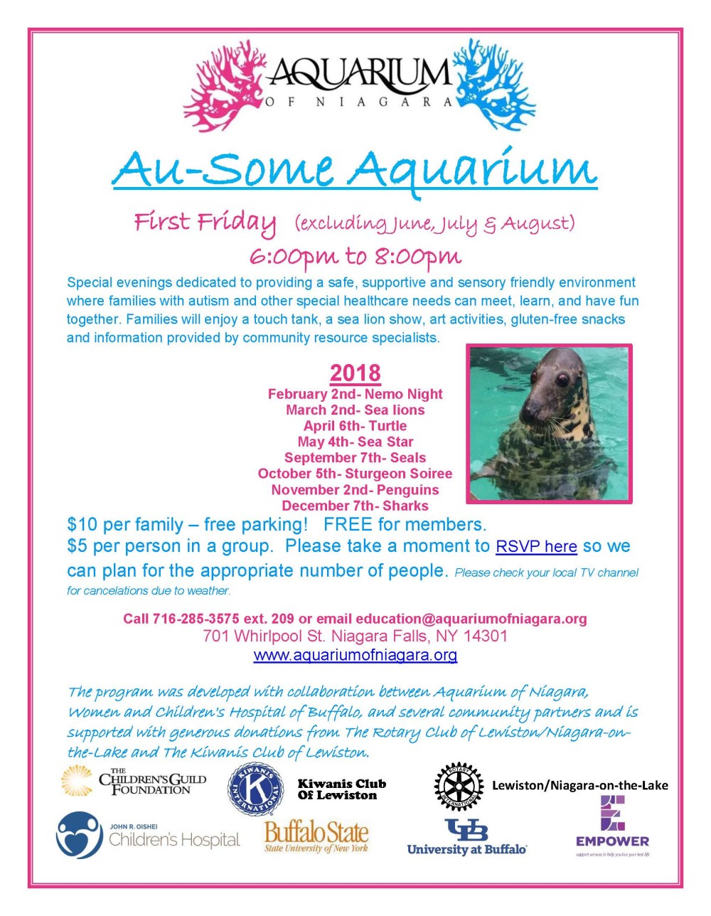 2018 au-some aquarium flyer